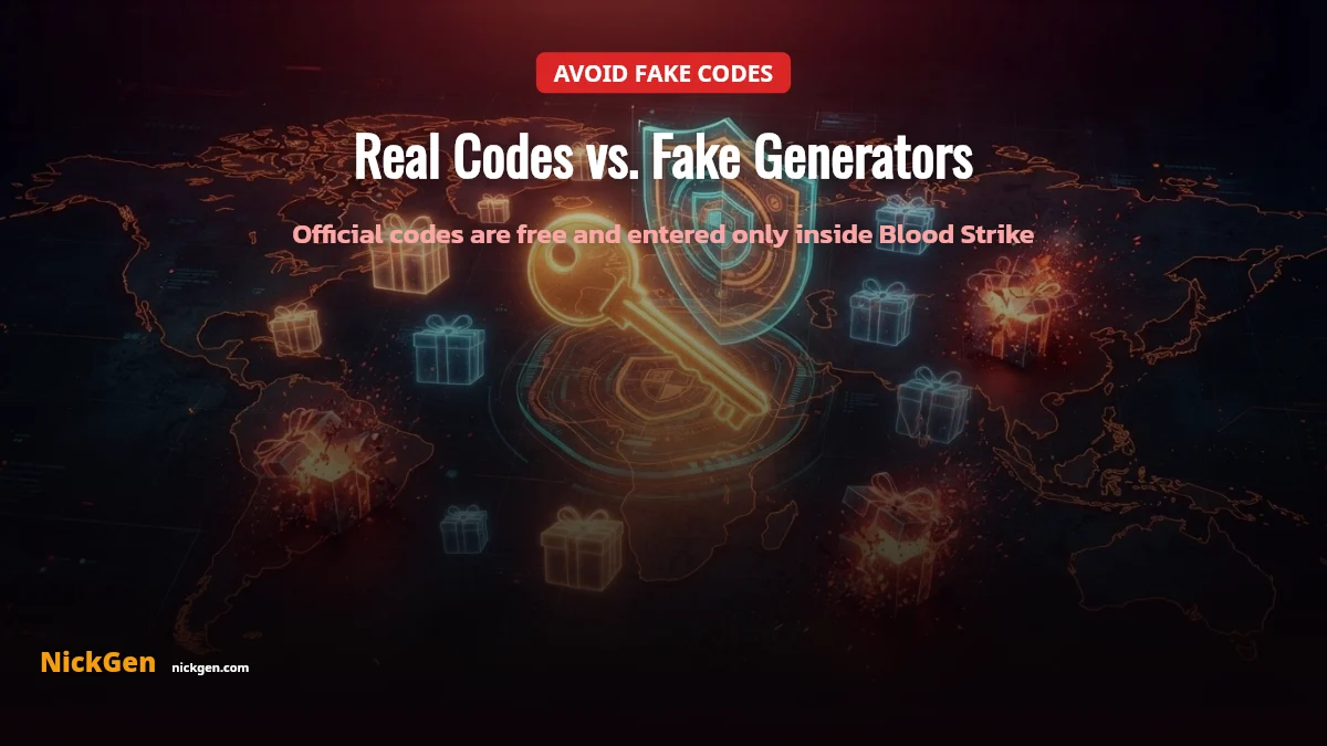 Avoid fake Blood Strike codes and free gold generator scams