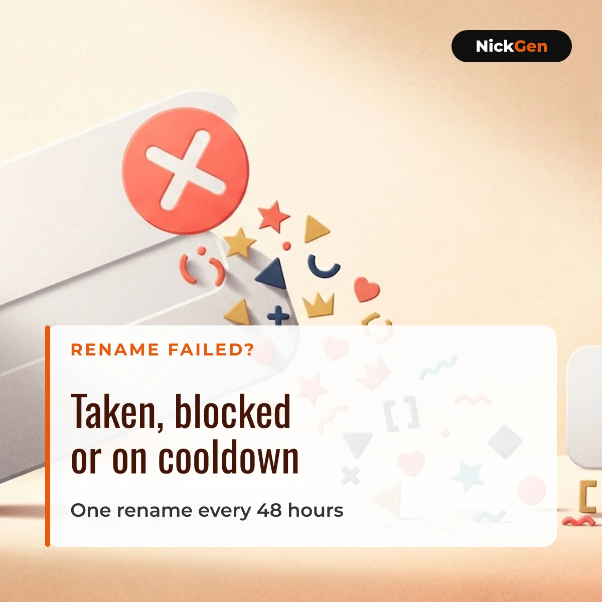 Blood Strike rename errors: name taken, blocked or on cooldown