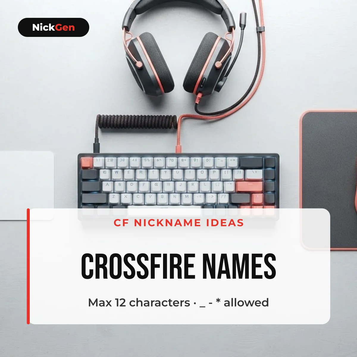 CrossFire names: CF nickname ideas, max 12 characters