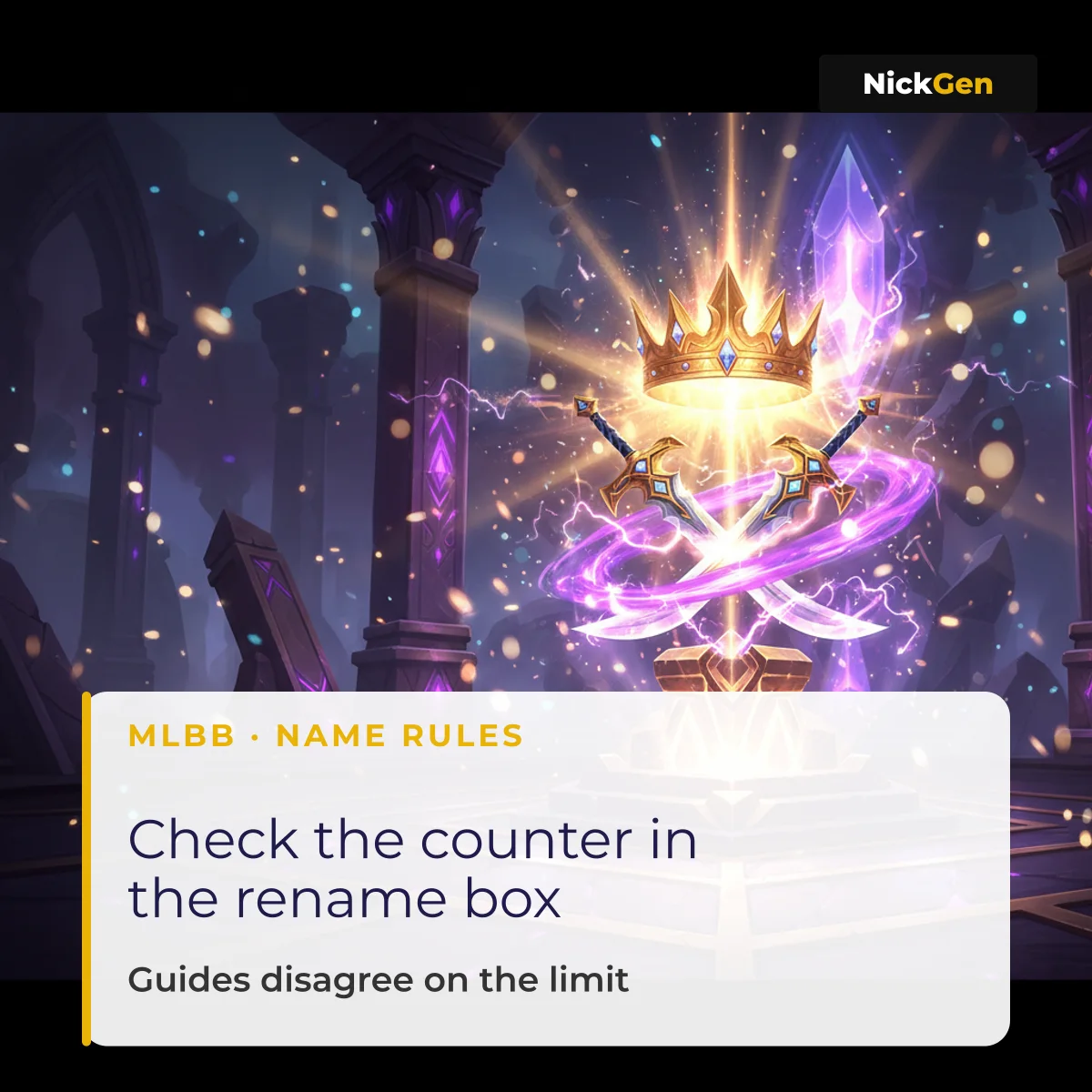 MLBB name rules: check the counter in the rename box